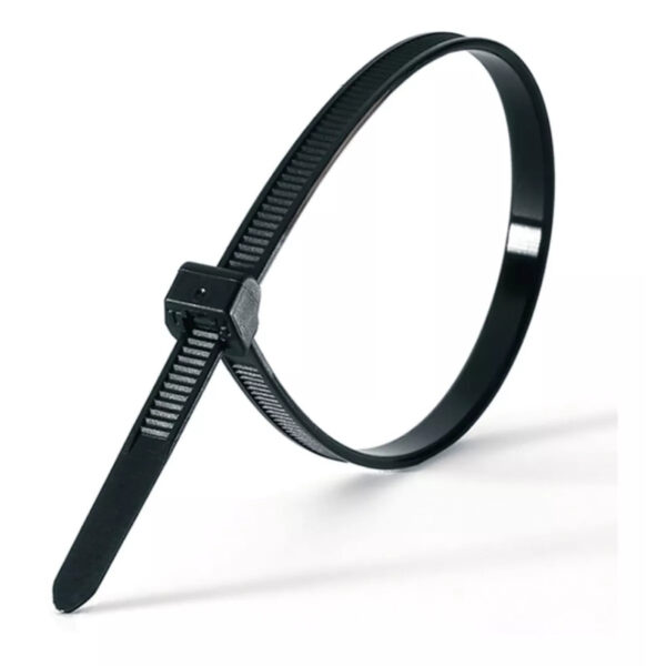 PRECINTO NEGRO 200X4,6mm X100 UNIDADES (12)