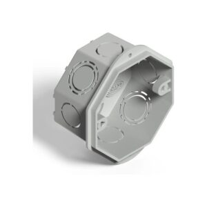 CAJA OCTOGONAL GRANDE PVC 11X11CM (75)