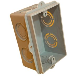 CAJA RECTANGULAR GRIS PVC (120)