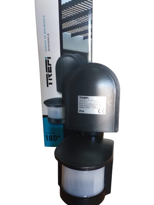 SENSOR DE MOVIMIENTO DE APLICAR NEGRO IP44 5-12 MTS TREFI (5
