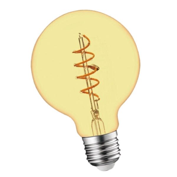 *LAMPARA FILAMENTO LED G-80 4W GOLDEN SPIRAL(10) (403803)*