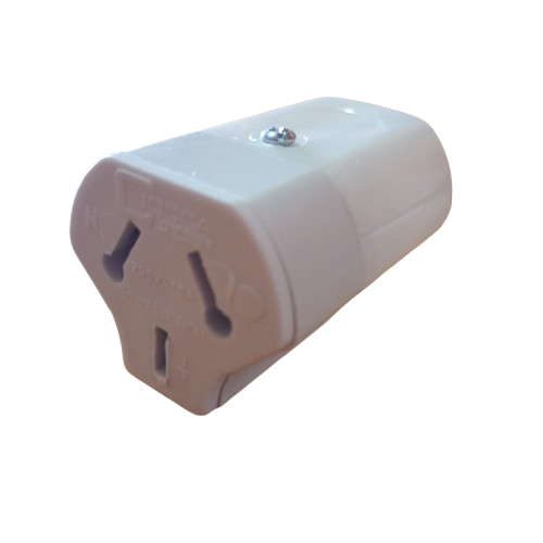 Ficha hembra Tripolar Blanco (200)