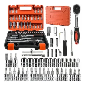 LLAVE TUBO DE 53 PIEZAS CON VALIJA