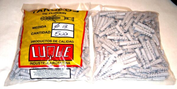 TARUGOS de POLIPROPILENO” S/Tope N°8 x 500 Unidades