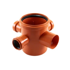 PILETA DE PATIO CON SIFÓN DESMONTABLE (3 ENTRADAS) Ø 40x63 JUNTA ELÁSTICA