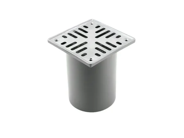 REJILLA12X12 PORTA REJILLA CON REJILLA DE ACERO INOXIDABLE + REJILLA ANTI-INSECTOS 12x12 Ø 110