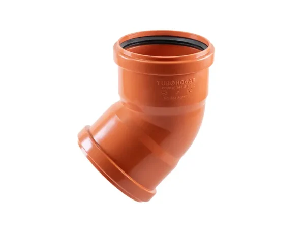 CODO A 45º Ø 50 HH JUNTA ELÁSTICA