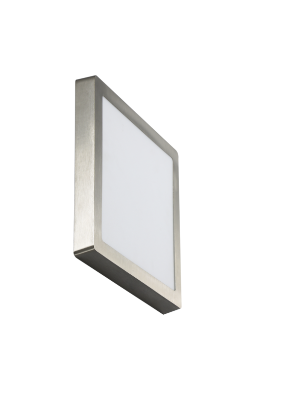 PLAFON CUADRADO CROMADO 24W FRIO (20)