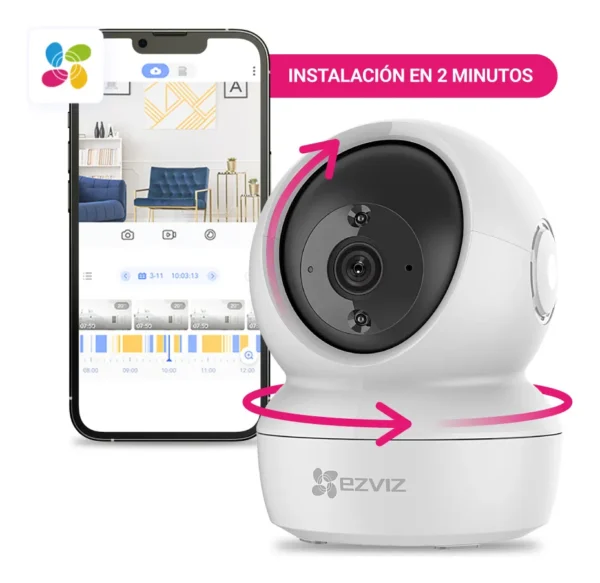 CAMARA DE SEGURIDAD WIFI INTERIOR 1080P (LUZ NOCTURNA B/N)
