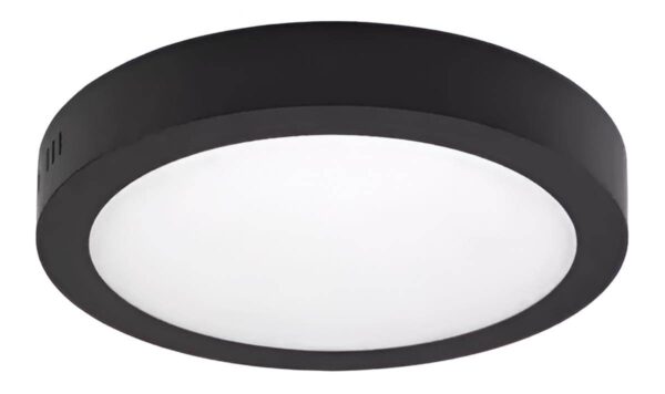 PLAFON LED NEGRO REDONDO APLICAR 18W TREFI (20)