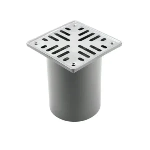 PORTA REJILLA CON REJILLA DE ACERO INOXIDABLE + REJILLA ANTI-INSECTOS 12x12 Ø 110