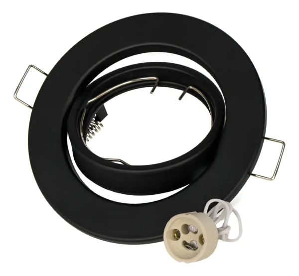 SPOT METALICO REDONDO NEGRO TREFI (10)